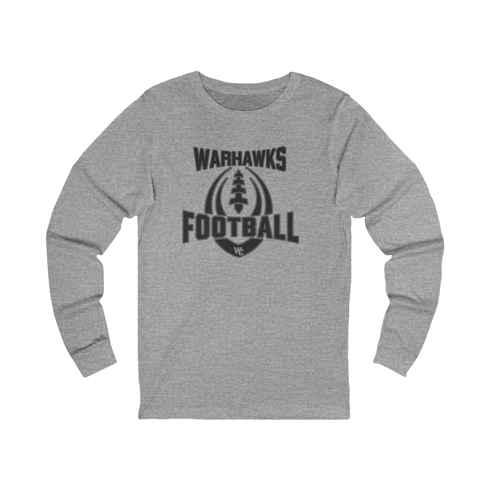 Adult Unisex Warhawks Ultimate Football Graphic Long Sleeve Soft Tee