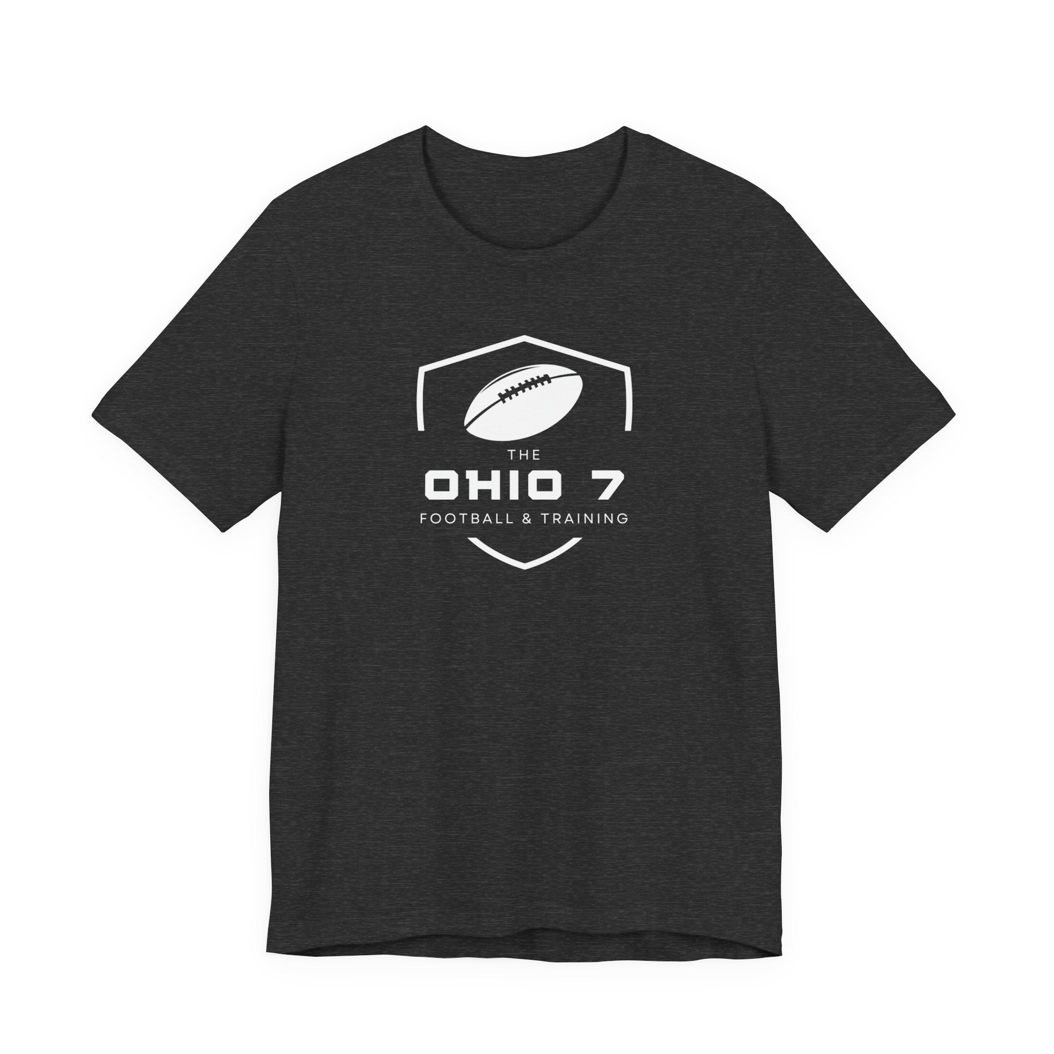 Adult Unisex The Ohio 7 White Logo Short Sleeve Bella + Canvas Soft Tee