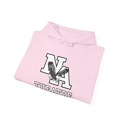 Adult Unisex White/Black Classic NA Theatre Logo Graphic Hoodie