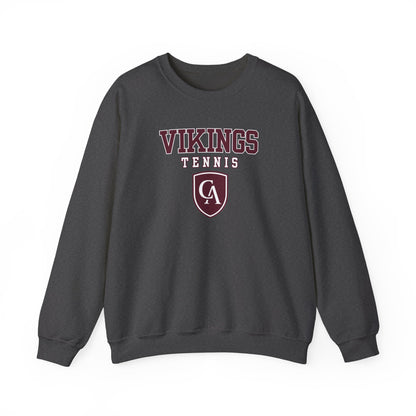 Adult Unisex Columbus Academy Vikings Tennis Graphic Gildan Heavy Blend Sweatshirt
