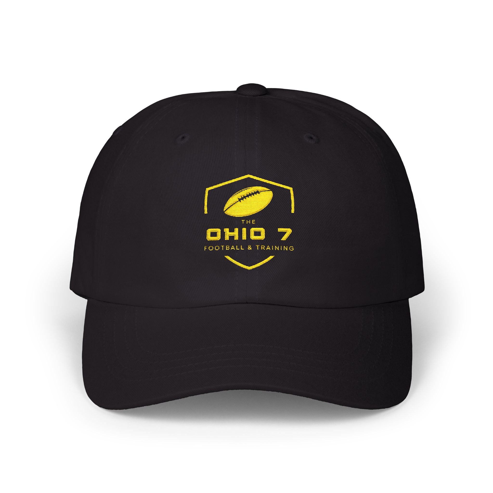 Adult Unisex The Ohio 7 Yellow Embroidered Logo Dad Cap
