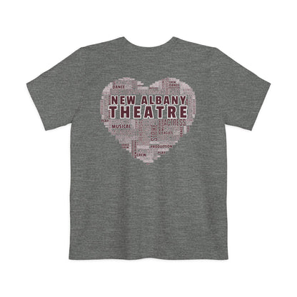Adult Unisex New Albany Theatre Heart Graphic Pocket T-shirt