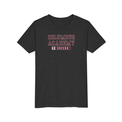 Youth Columbus Academy Soccer Graphic Short Sleeve Bella + Canvas Soft Tee