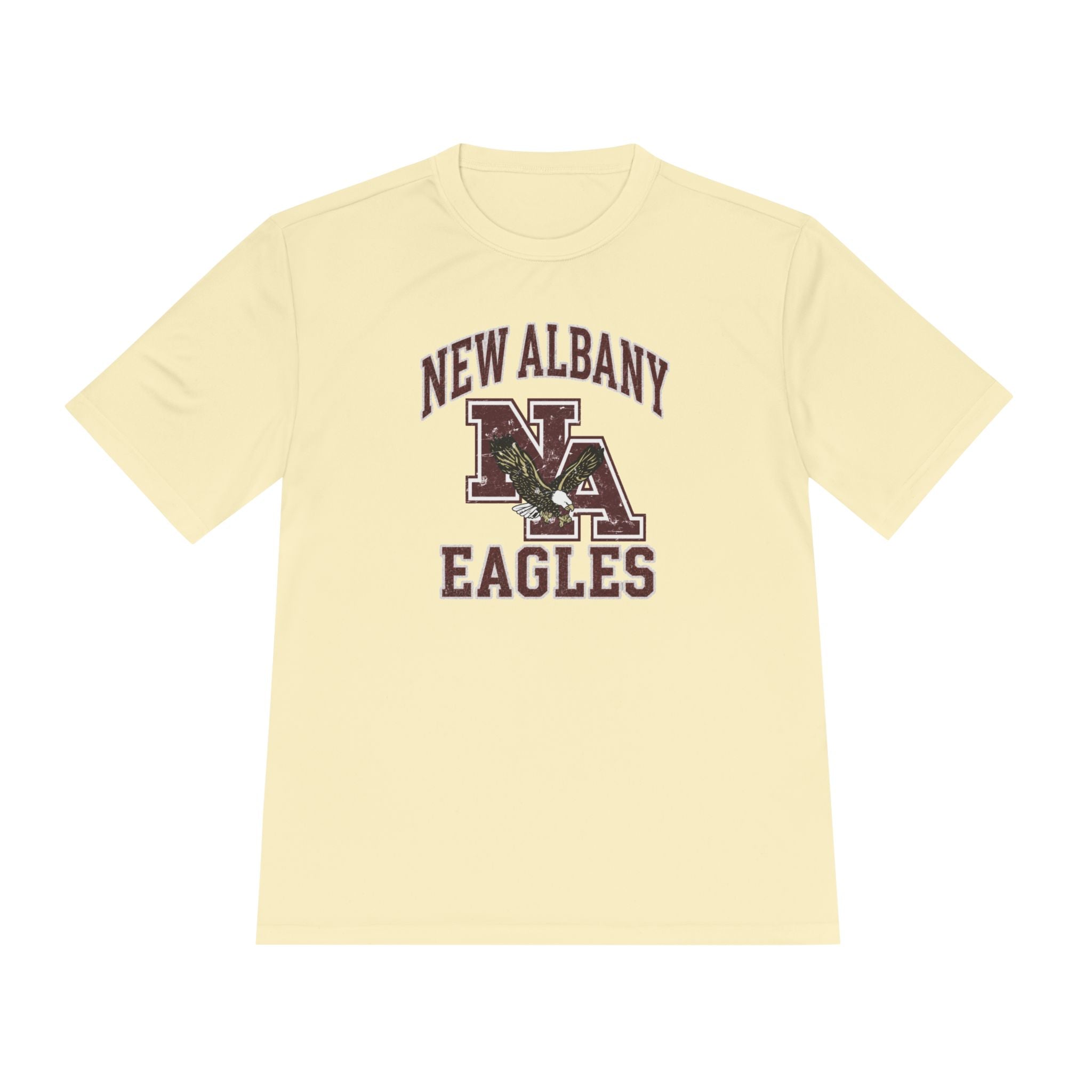 Adult Unisex New Albany Vintage Vibes Football Logo Graphic Sport-Tek Competitor Performance Tee