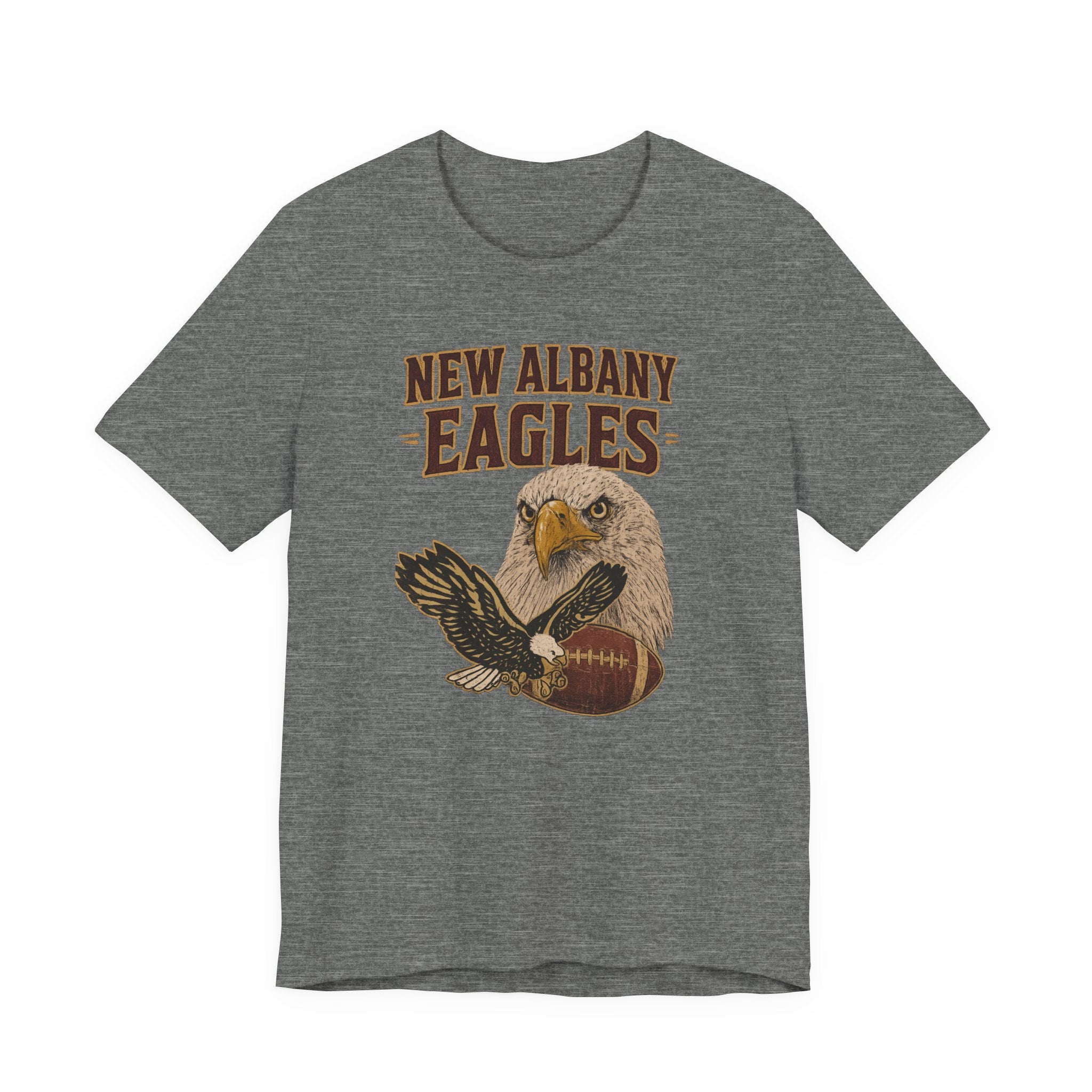 Adult Unisex New Albany Gridiron Eagle Graphic Short Sleeve Soft Tee