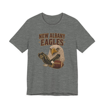 Adult Unisex New Albany Gridiron Eagle Graphic Short Sleeve Soft Tee