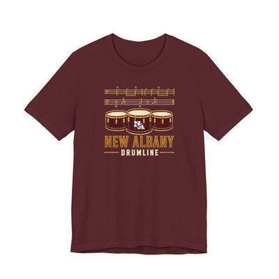 Adult Unisex New Albany Band Drumline Graphic Short Sleeve Bella + Canvas Soft Tee
