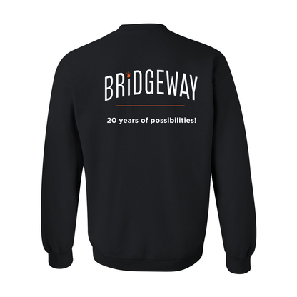 Adult Unisex "Realize Possibilities Support Independence" Bridgeway Graphic Crewneck Sweatshirt