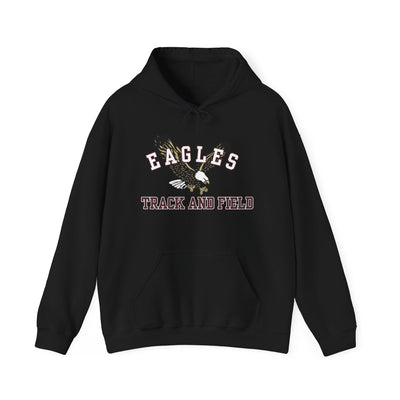 Adult Unisex Flying Track and Field Eagle Graphic Hoodie
