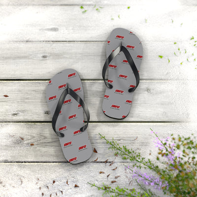 Adult Unisex Classic OWU Logo Grey/Black Flip Flops