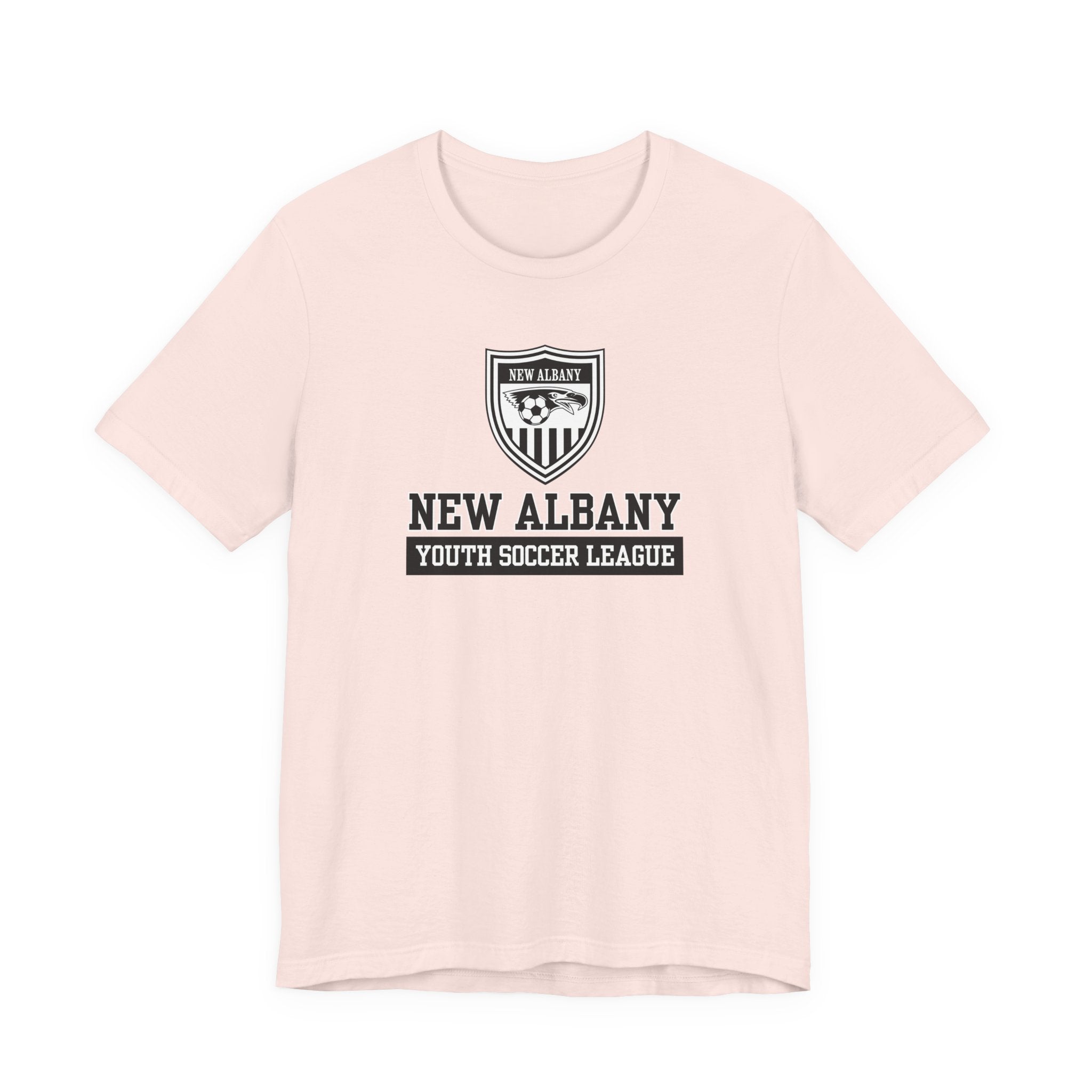 Adult Unisex New Albany Youth Soccer League Game Day Graphic Short Sleeve Bella + Canvas Soft Tee