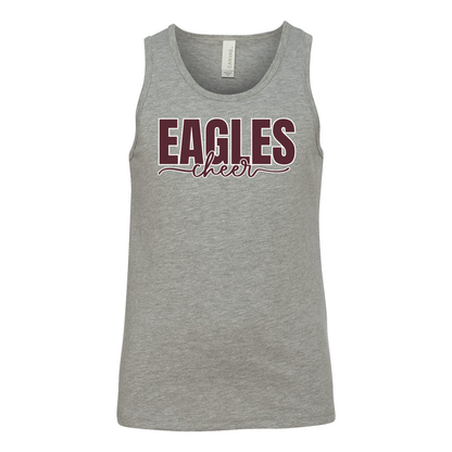 Youth Cheer Words with Back Graphic Tank - New Albany Eagles