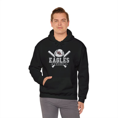 Adult Unisex Vintage Eagles Crossed Bats Graphic Hoodie