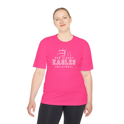 Adult Unisex New Albany Eagles Victory Volleyball Graphic Sport-Tek Competitor Performance Tee