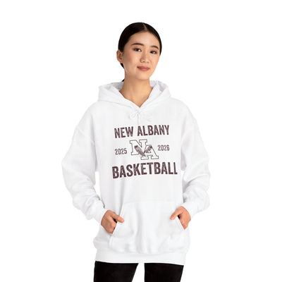 Adult Unisex Vintage Distressed New Albany Basketball Graphic Hoodie