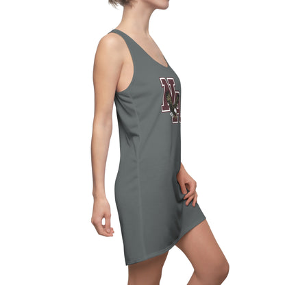 Women's Classic Logo Swim Coverup Racerback Dress - New Albany Eagles