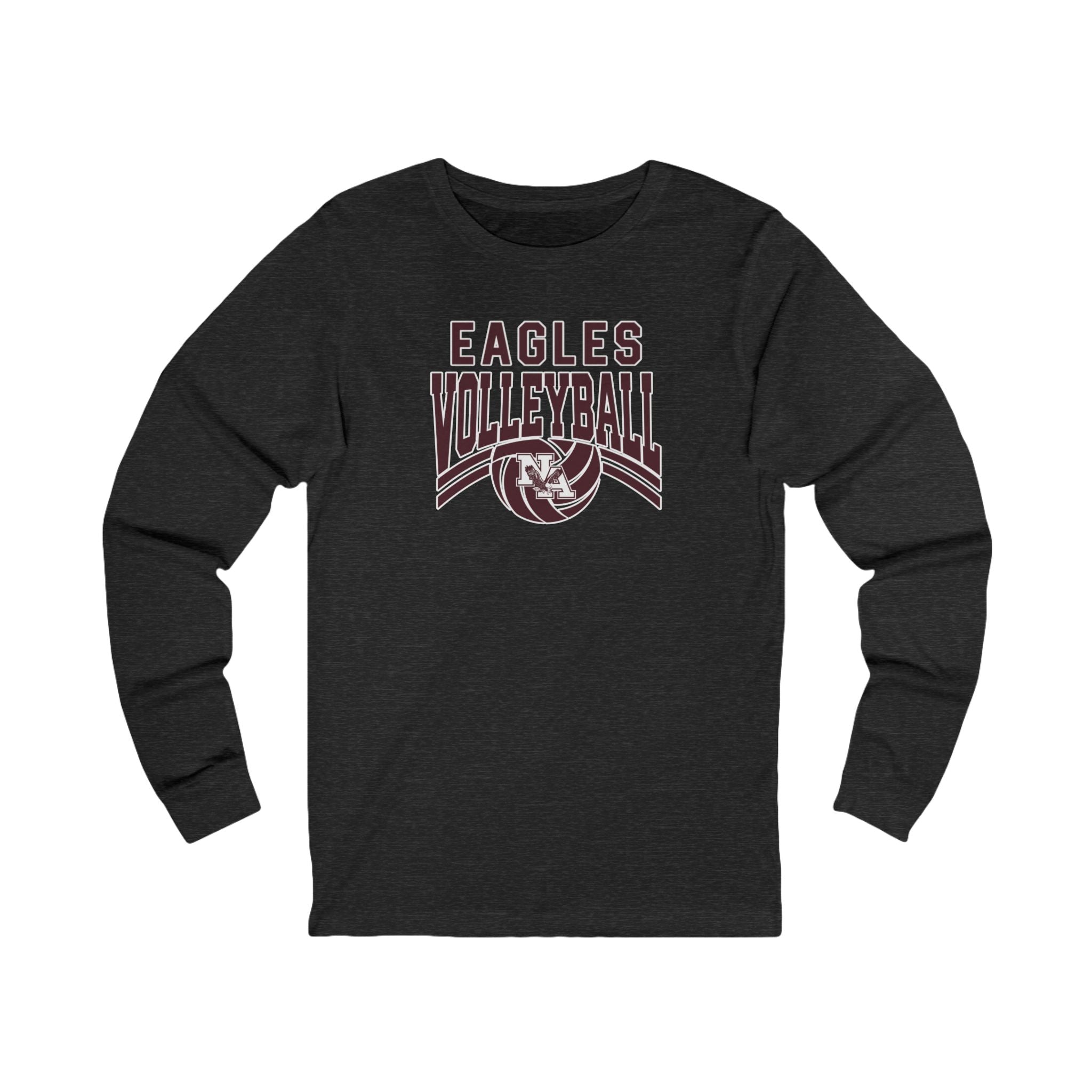 Adult Unisex New Albany Volleyball Varsity Arch Graphic Long Sleeve Soft Tee