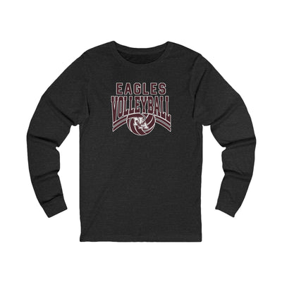 Adult Unisex New Albany Volleyball Varsity Arch Graphic Long Sleeve Soft Tee