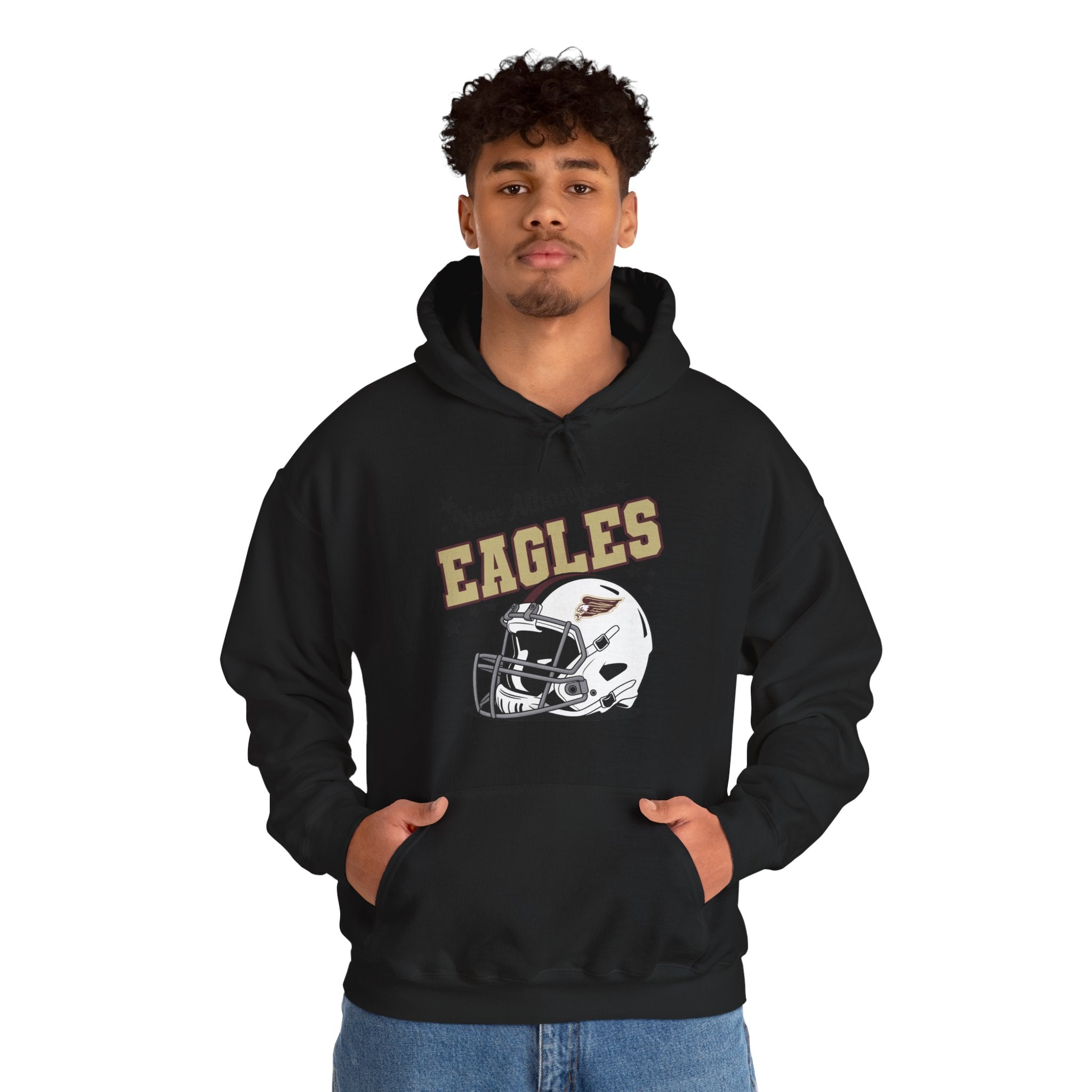 Adult Unisex New Albany Eagles Football Pride Graphic Hoodie