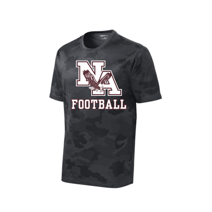 Youth Camo Classic Logo Football Competitor Performance Short Sleeve Graphic Tee