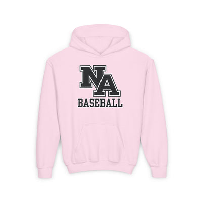 Youth Classic Black Logo Baseball Graphic Hoodie