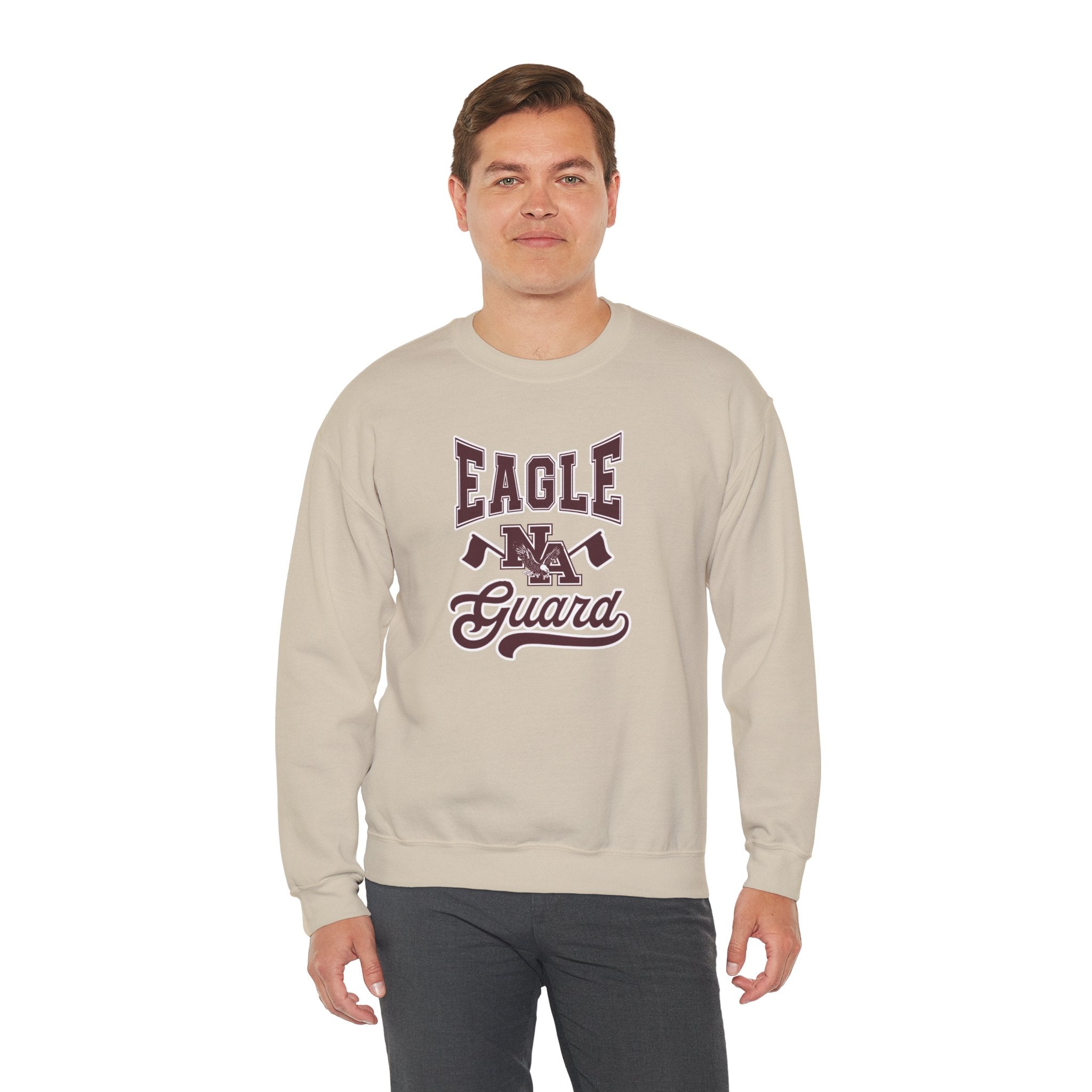 Adult Unisex Classic Varsity Eagle Guard Graphic Sweatshirt