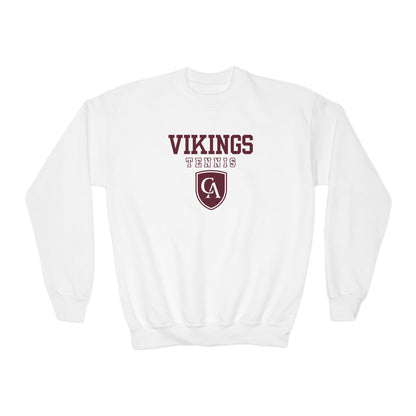 Youth Columbus Academy Vikings Tennis Graphic Gildan Heavy Blend Sweatshirt