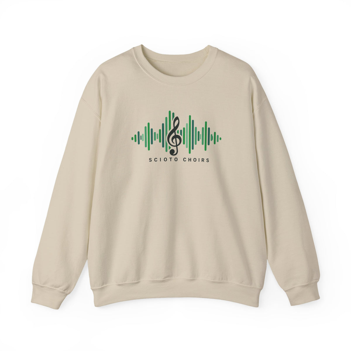Adult Unisex Dublin Scioto Choirs Sound Wave Graphic Sweatshirt