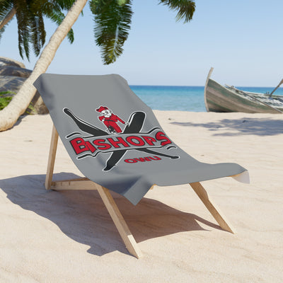 Bishops Baseball Crossbat Graphic Beach Towel - Ohio Wesleyan University