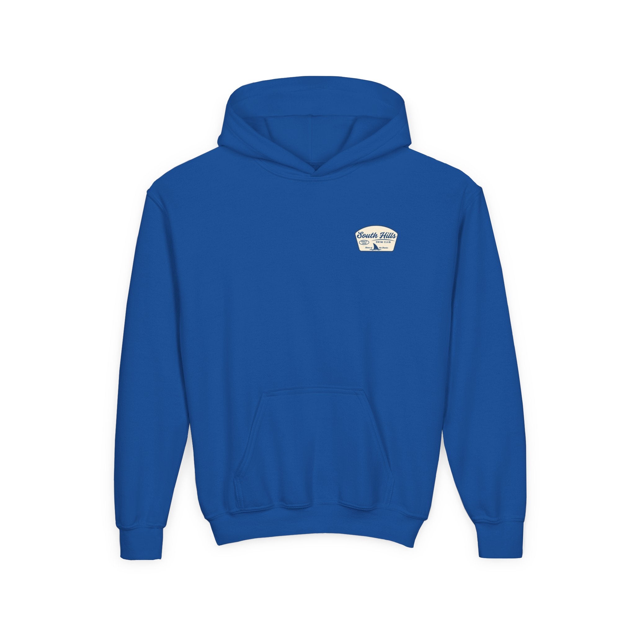 Youth South Hills Swim Club Home of the Sharks Graphic Hoodie