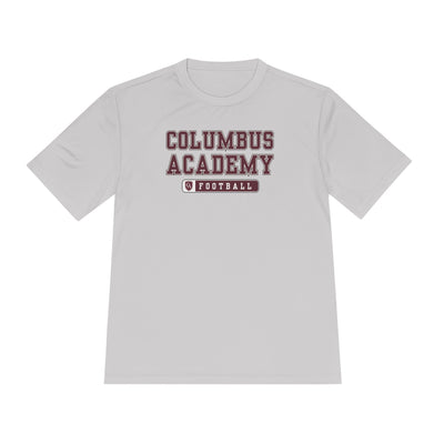 Adult Unisex Columbus Academy Football Graphic Sport-Tek Competitor Performance Tee