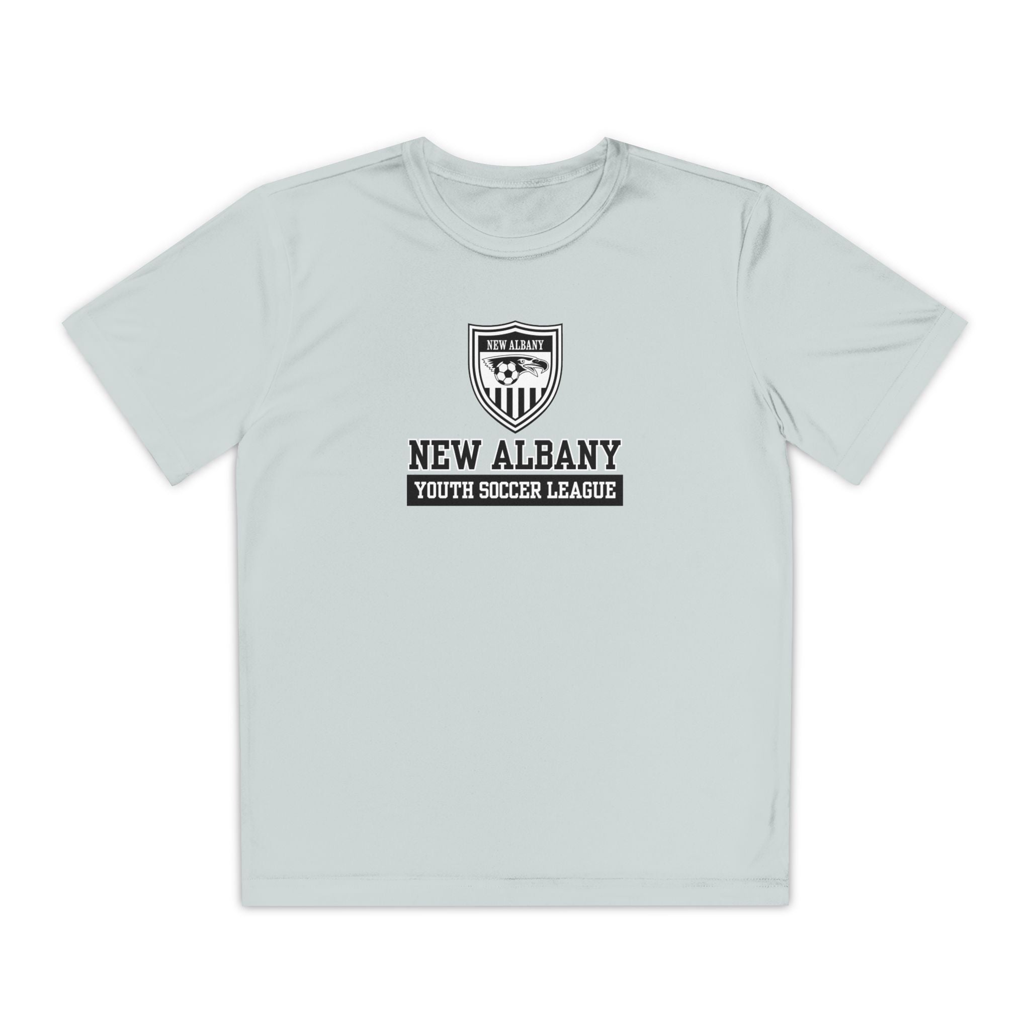 Youth New Albany Youth Soccer League Game Day Graphic Sport-Tek Competitor Performance Tee