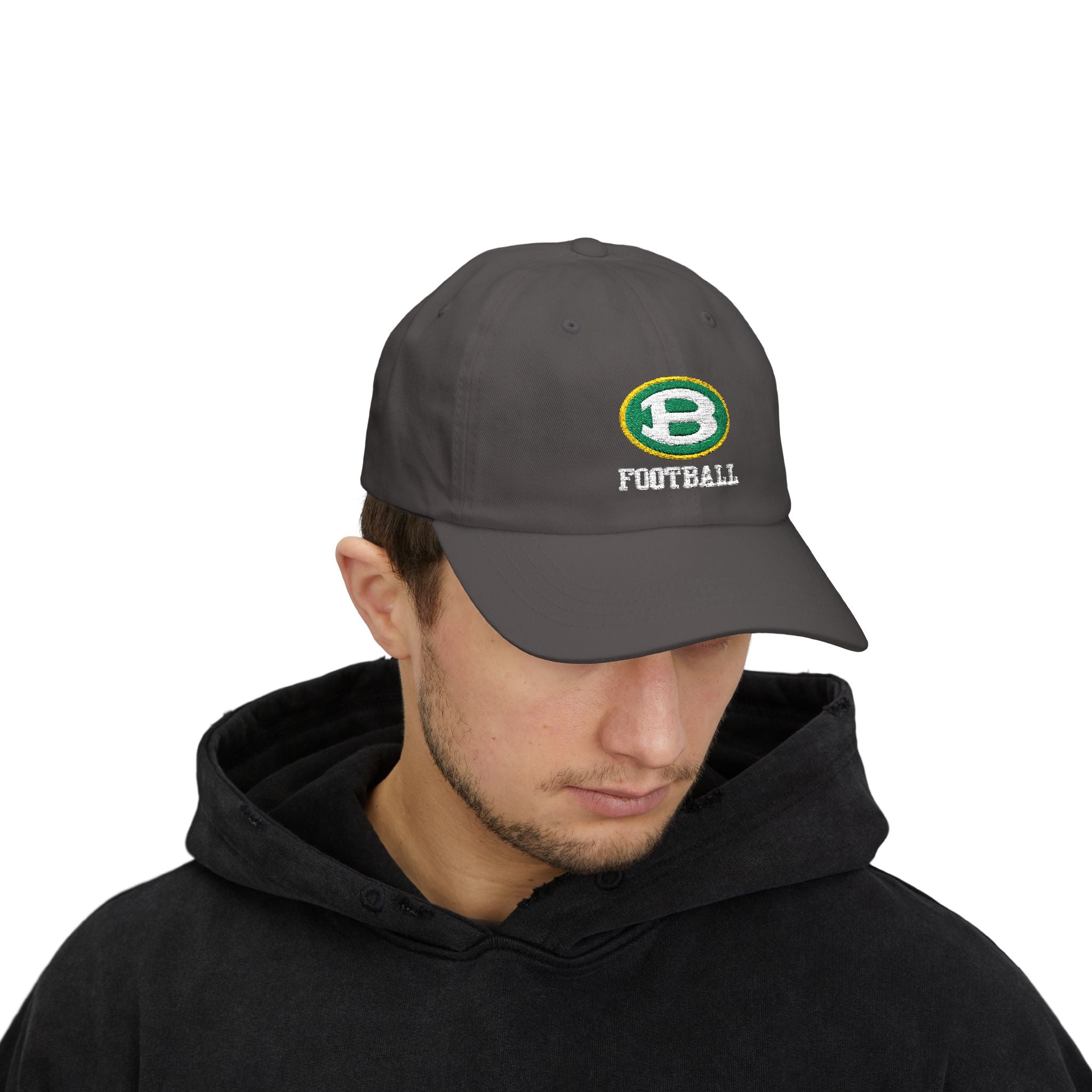 Embroidered Classic Brooke Football Logo Dad Cap