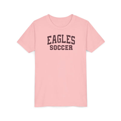 Youth New Albany Eagles Soccer Vintage Distressed Graphic Short Sleeve Bella + Canvas Soft Tee