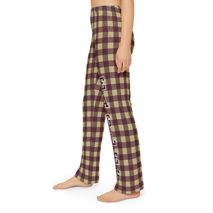 Youth Buffalo Check Pajama Pant with Eagles Print