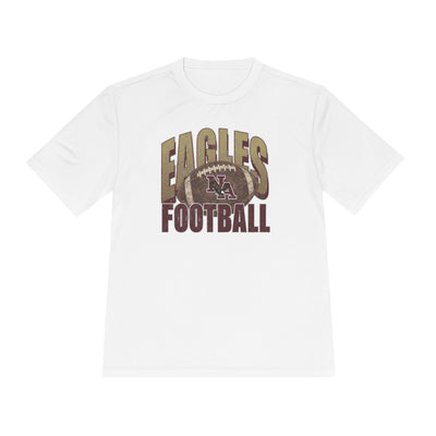 Adult Unisex New Albany First-Down Distressed Football Graphic Sport-Tek Competitor Performance Tee