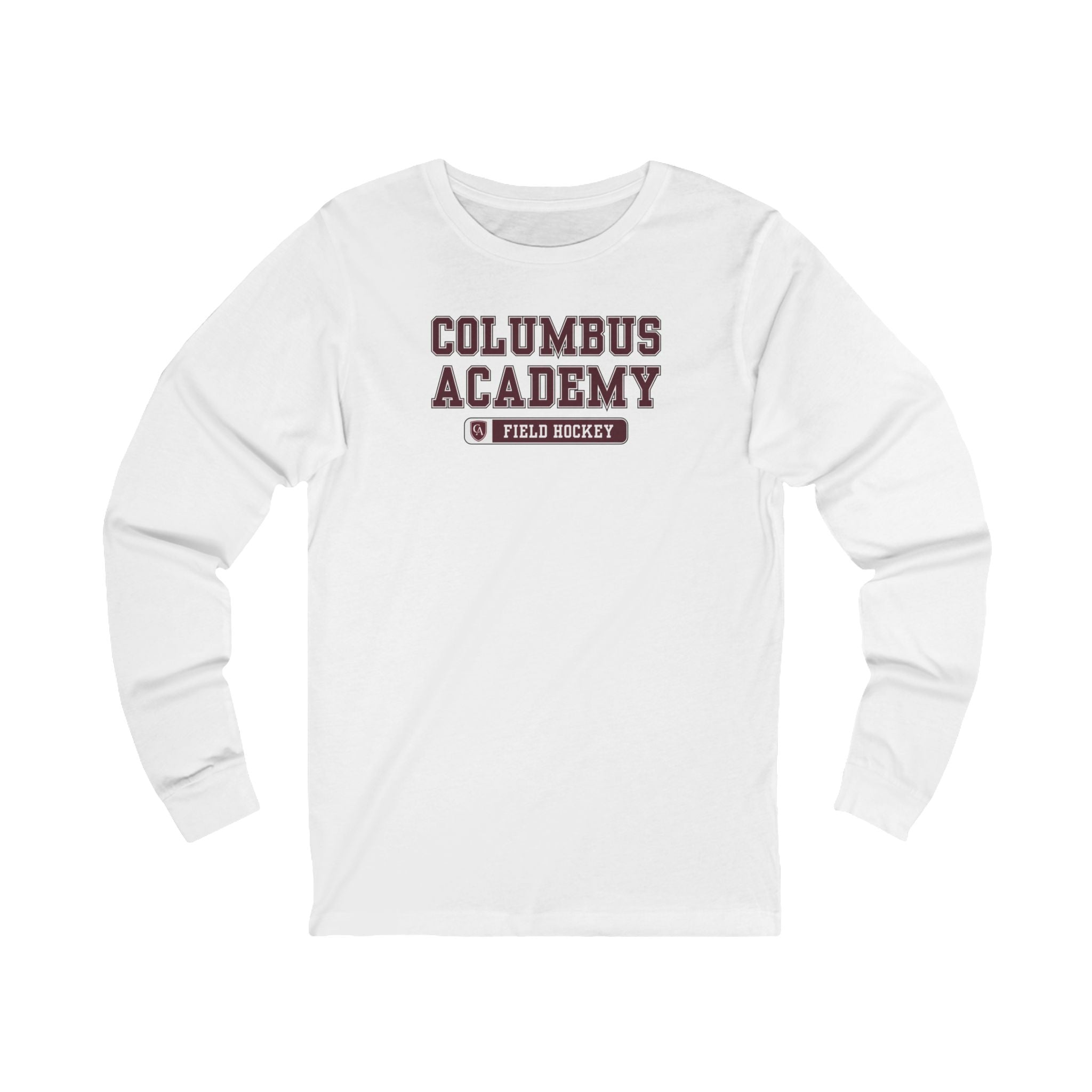 Adult Unisex Columbus Academy Field Hockey Graphic Long Sleeve Bella + Canvas Soft Tee