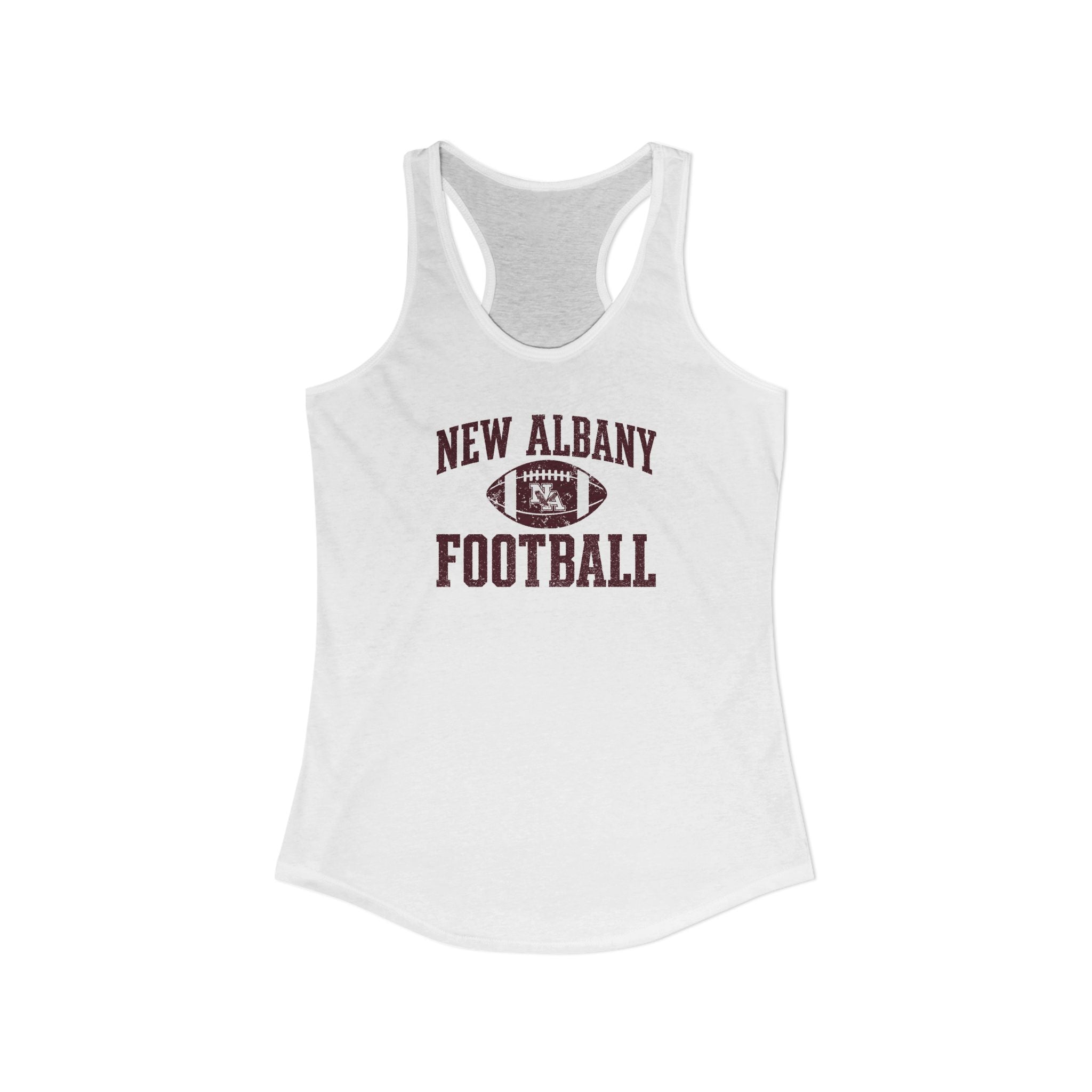 Women's New Albany Football Pride Graphic Next Level Racerback Tank