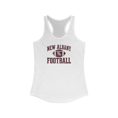 Women's New Albany Football Pride Graphic Next Level Racerback Tank