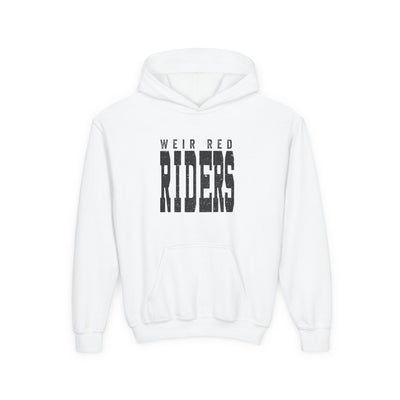 Youth Weir Red Riders Distressed Enlarged Graphic Hoodie