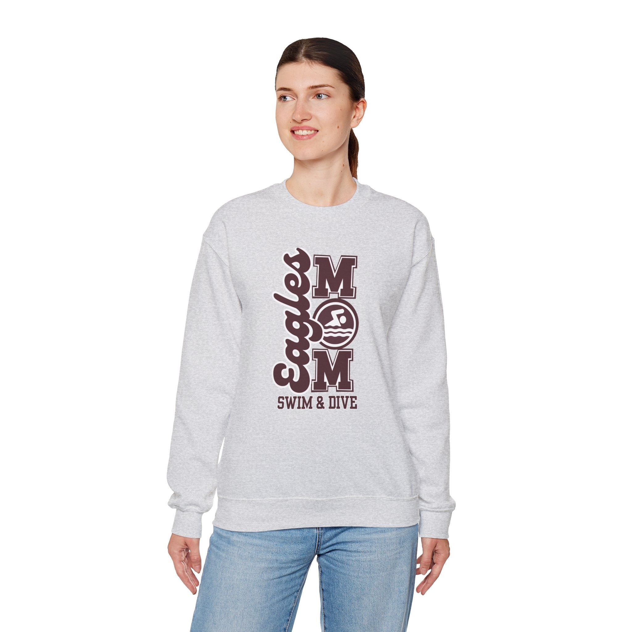 Women's Swim and Dive Mom Graphic Sweatshirt