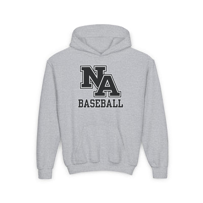 Youth Classic Black Logo Baseball Graphic Hoodie