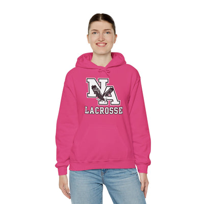 Adult Unisex Classic White Lacrosse Graphic Hoodie