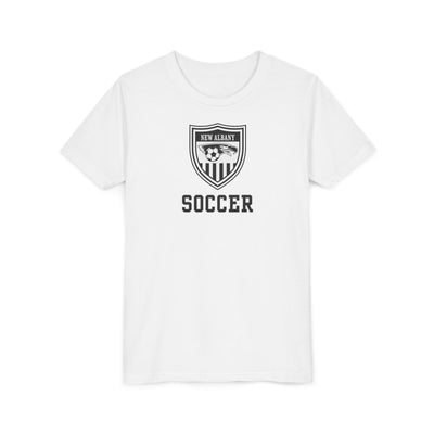 Youth New Albany Youth Soccer League Crest Graphic Short Sleeve Bella + Canvas Soft Tee