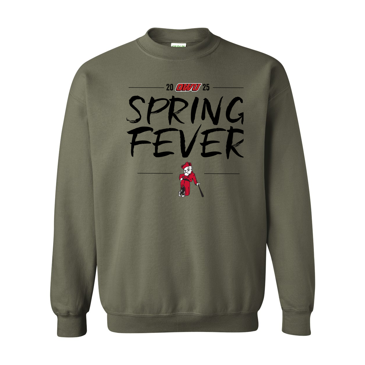 Adult Unisex OWU Spring Fever Baseball Graphic Sweatshirt - Ohio Wesleyan University