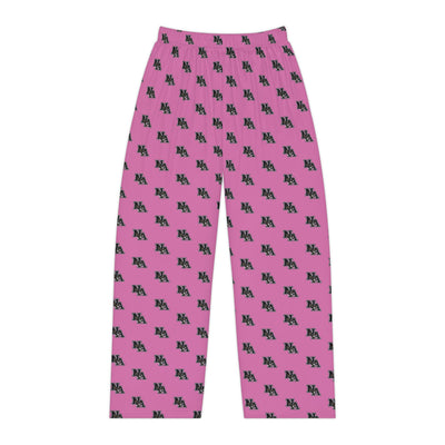 Women's Pajama Pant with Allover Classic Black Logo Print - PINK OCTOBER