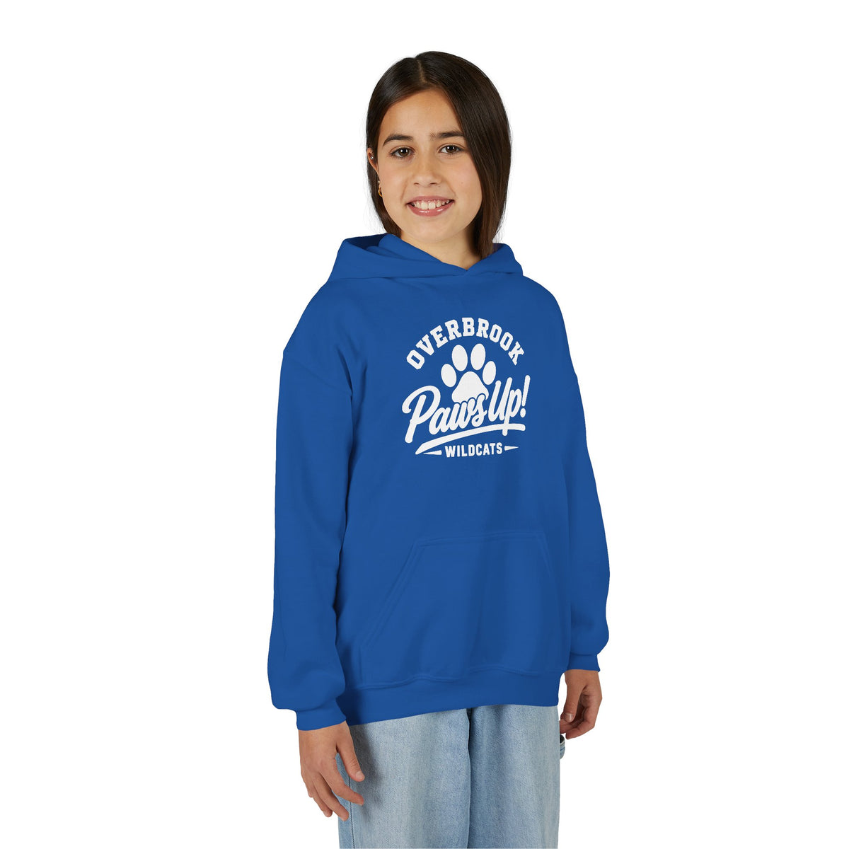 Youth Overbrook Elementary Paws Up Graphic Hoodie