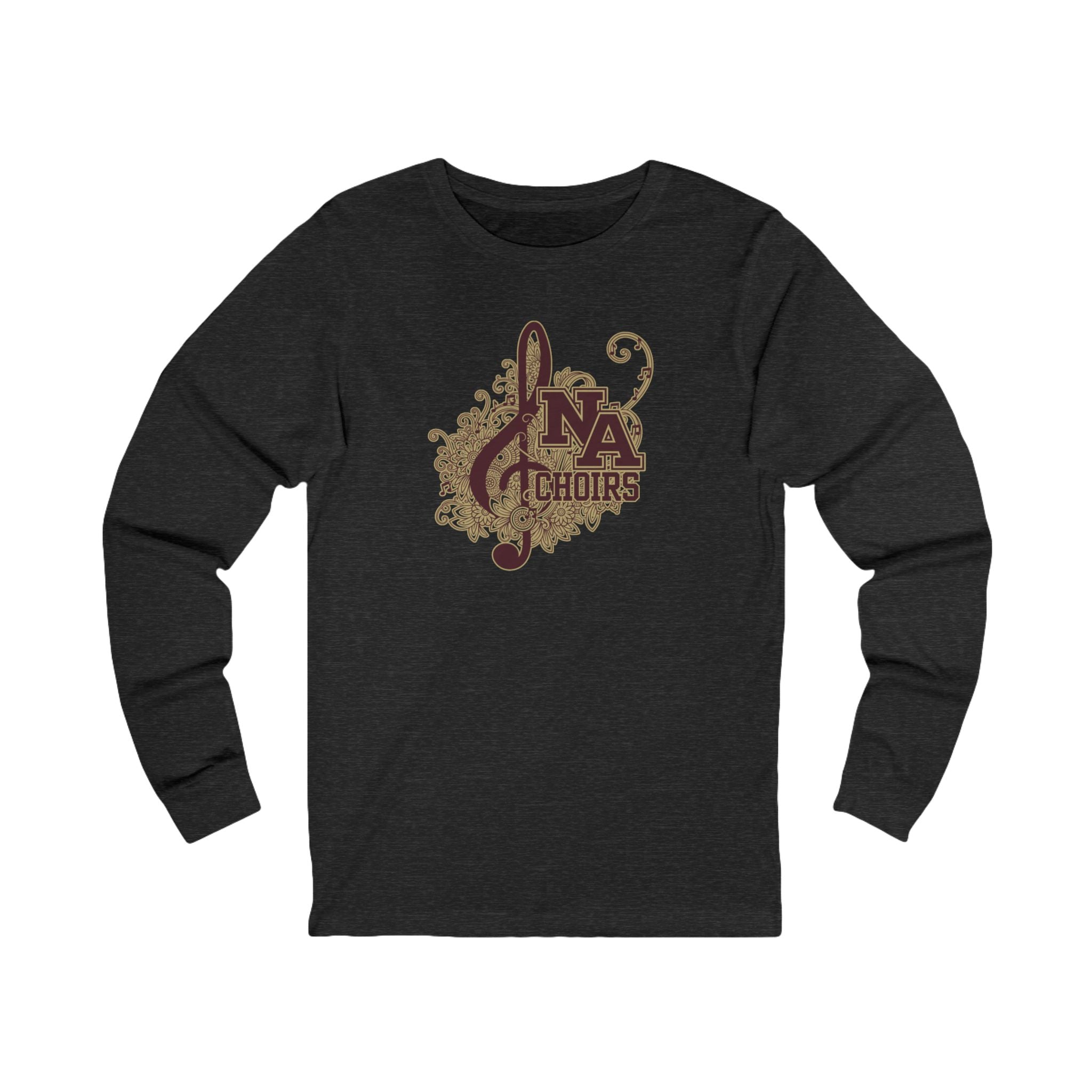 Adult Unisex Floral Medley Choirs Graphic Long Sleeve Soft Tee