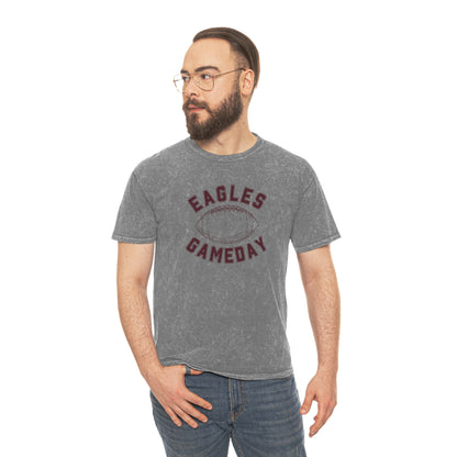 Unisex Vintage Game Day Mineral Wash Short Sleeve Graphic Tee - New Albany Eagles