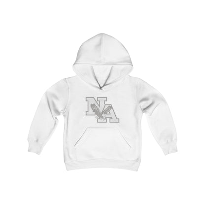 Youth White Muted Logo Graphic Hoodie